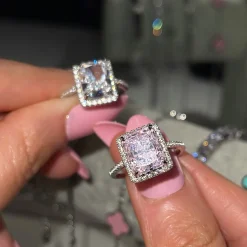 Big Pink Ring | 925 Echtsilber