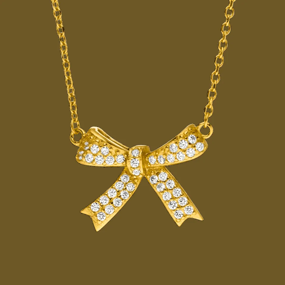 Bow Tie Halskette | 925 Echtsilber