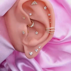 Bright Heart Ohrstecker | 18K vergoldet