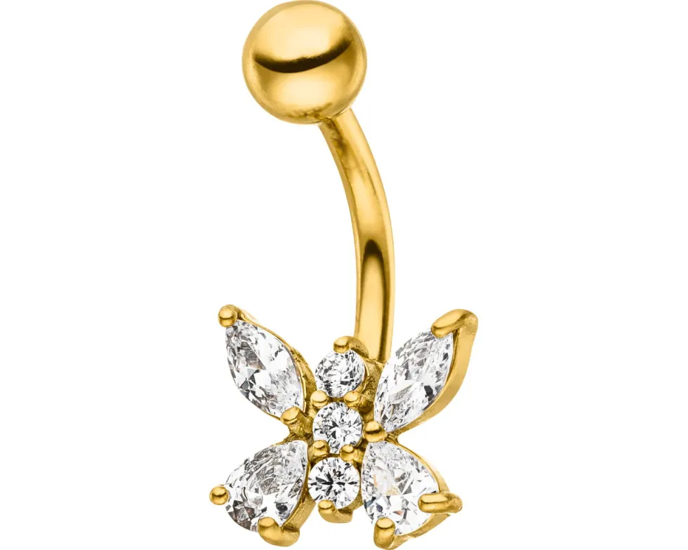 Butterfly Belly Piercing | Chirurgenstahl