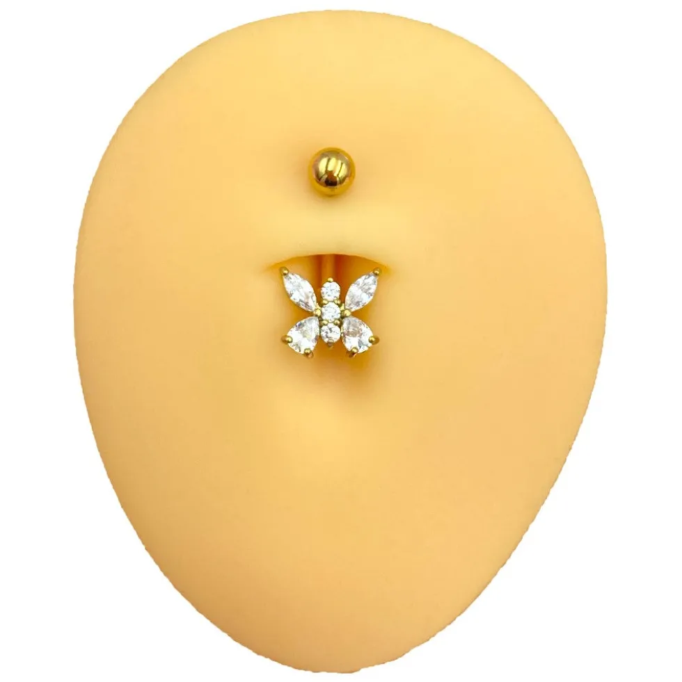 Butterfly Belly Piercing | Chirurgenstahl
