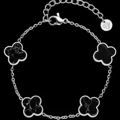 Clover Marmor Armband | 18K vergoldet