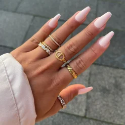 Cristallo Ring | 18K vergoldet