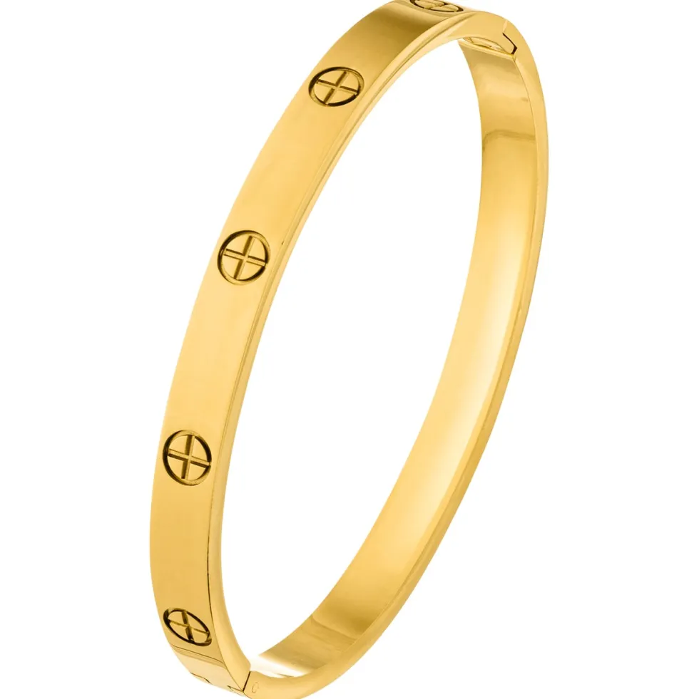 Crossed Arianna Armreif | 18K vergoldet