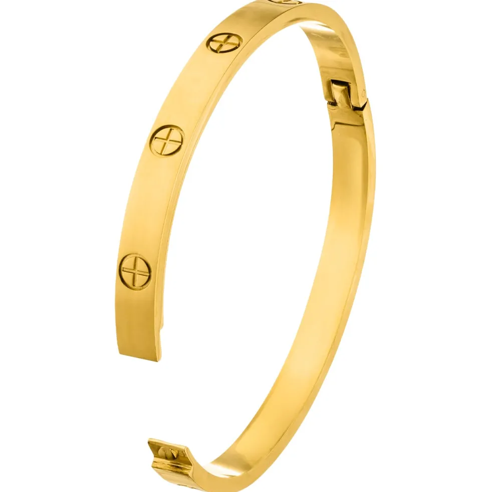 Crossed Arianna Armreif | 18K vergoldet