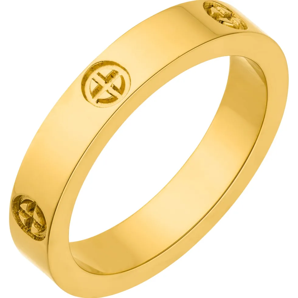 Crossed Arianna Ring | 18K vergoldet