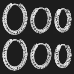 Crushed Set Ohrringe | 18K vergoldet