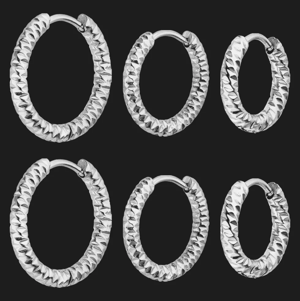 Crushed Set Ohrringe | 18K vergoldet