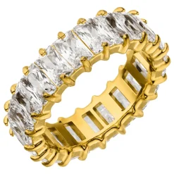 Cube Stones Ring | 18K vergoldet