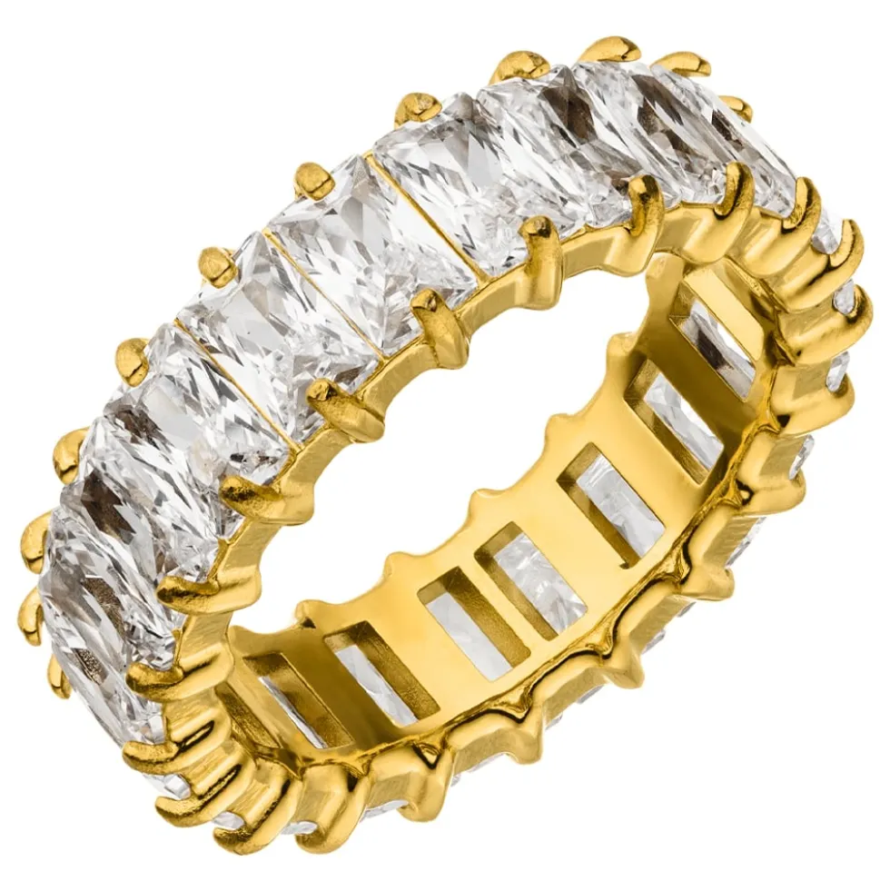 Cube Stones Ring | 18K vergoldet