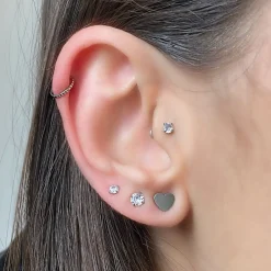 Cute Heart Ohrstecker | 18K vergoldet