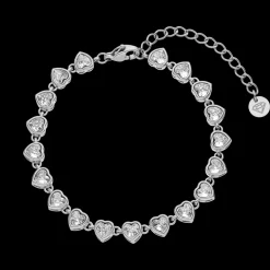 Drop Heart Armband | 18K vergoldet
