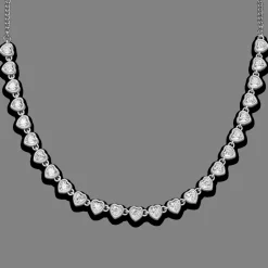 Drop Heart Halskette | 18K vergoldet