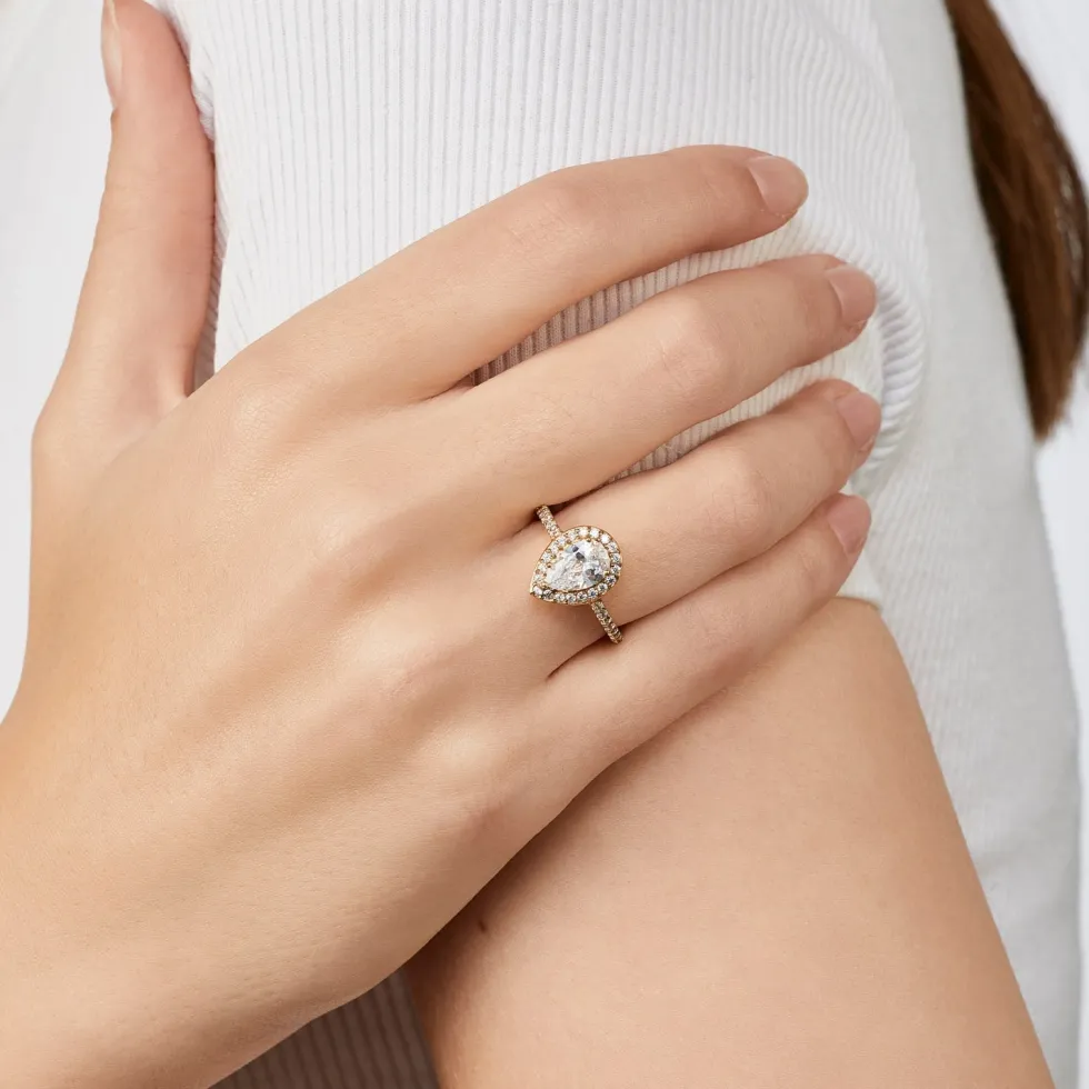 Drop Ring | 18K vergoldet