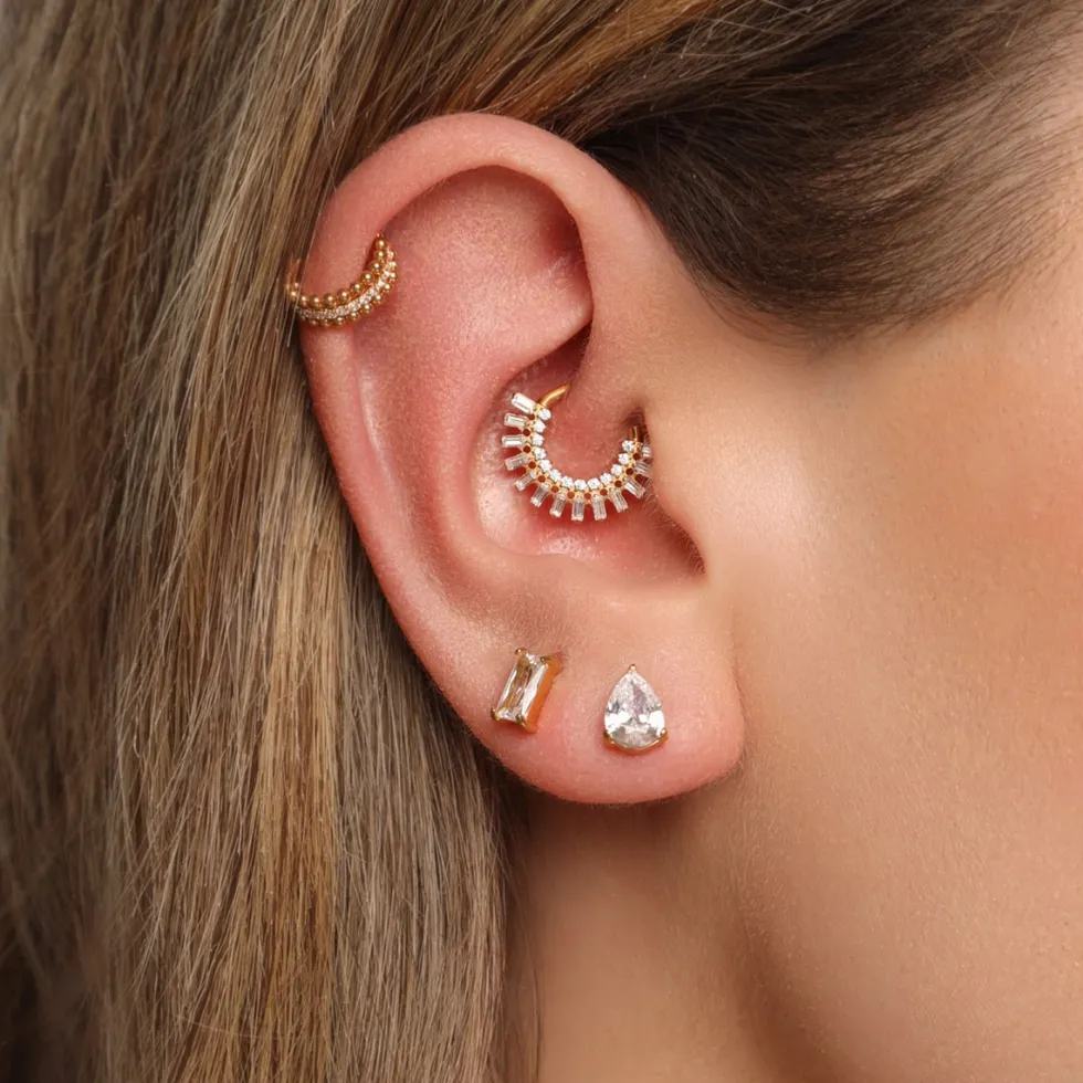 Drops Ohrstecker | 18K vergoldet