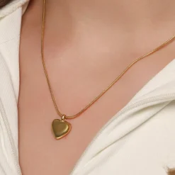 Elegant Heart Halskette | 18K vergoldet