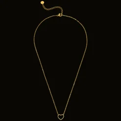 Fine Heart Halskette | 18K vergoldet