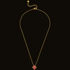 Fire Clover Kette | 18K vergoldet