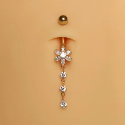 Flower Elegance Belly Piercing | Titan