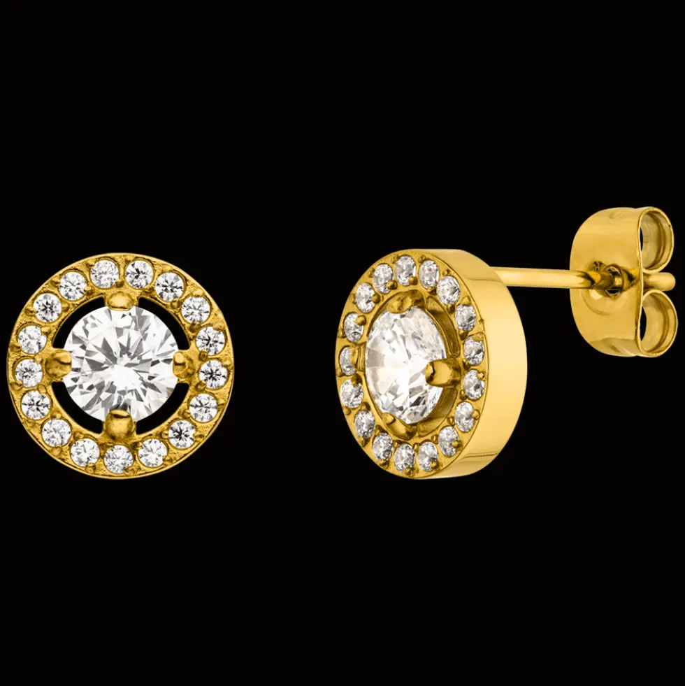 Glamour Circle Ohrstecker | 18K vergoldet