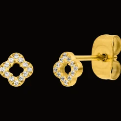 Glim Clover Ohrstecker | 18K vergoldet