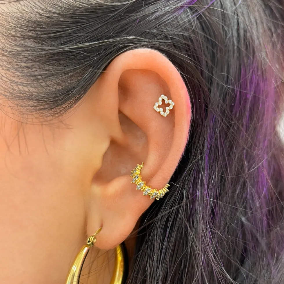 Glim Clover Piercing | Titan