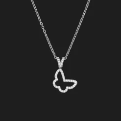 Glow Butterfly Halskette | 18K vergoldet