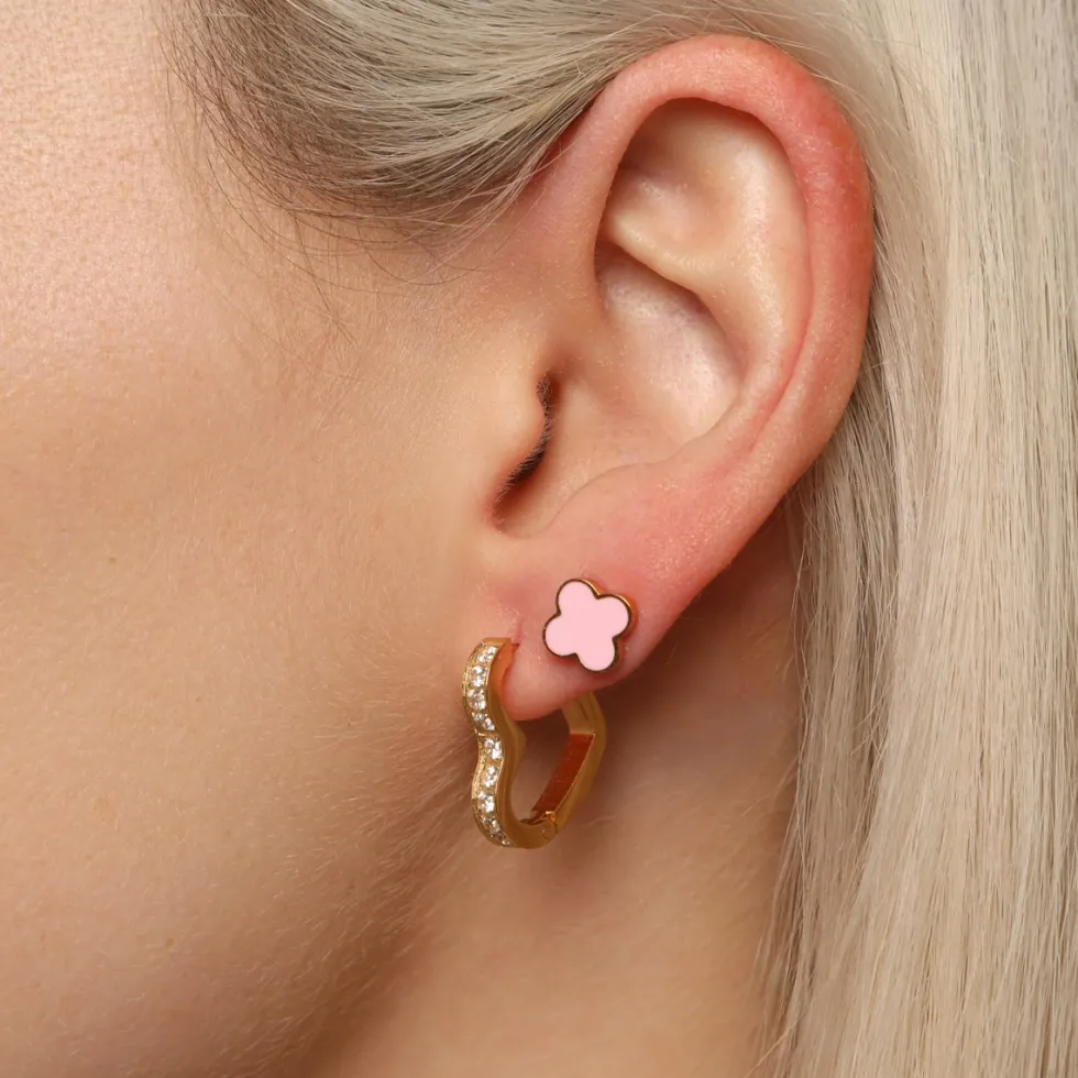 Glow Heart Ohrringe | 18K vergoldet