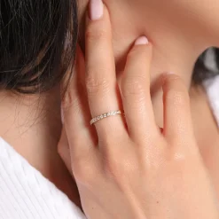 Half Shine Ring | 18K vergoldet