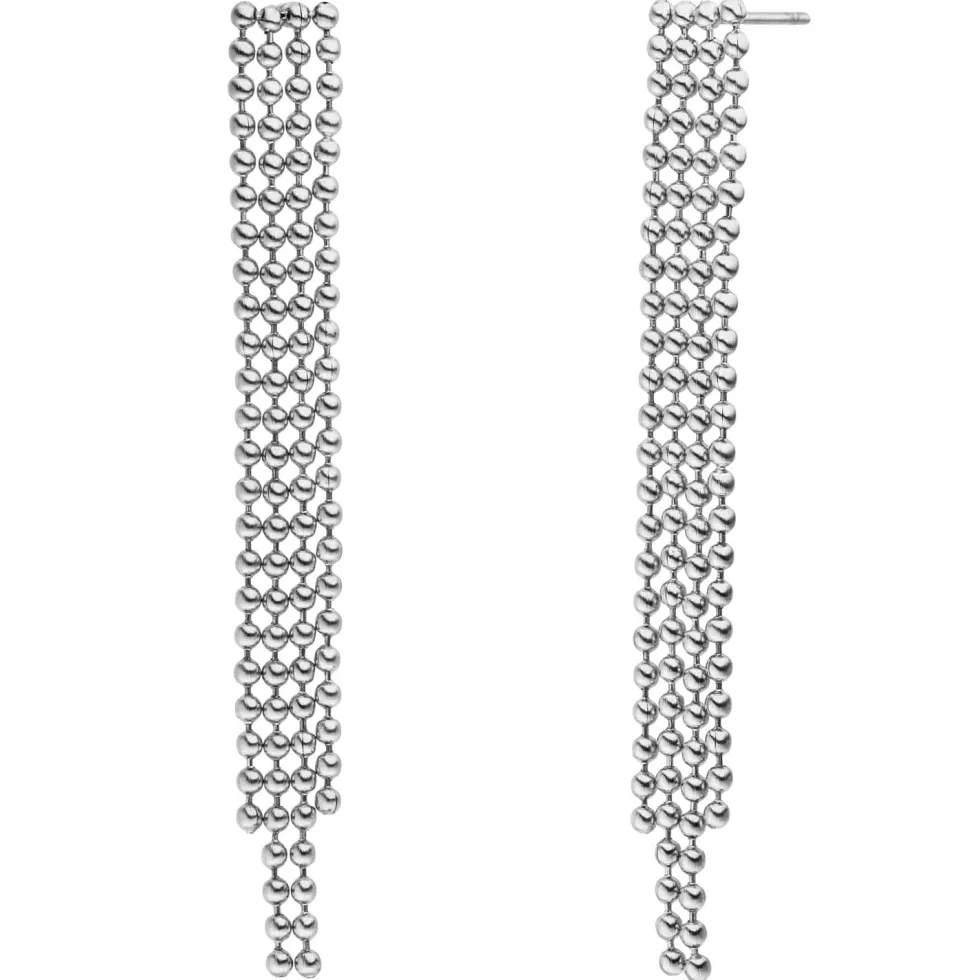 Hanging Beads Ohrstecker | 18K vergoldet