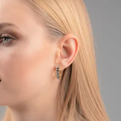 Icy Baguette Ohrstecker | 18K vergoldet