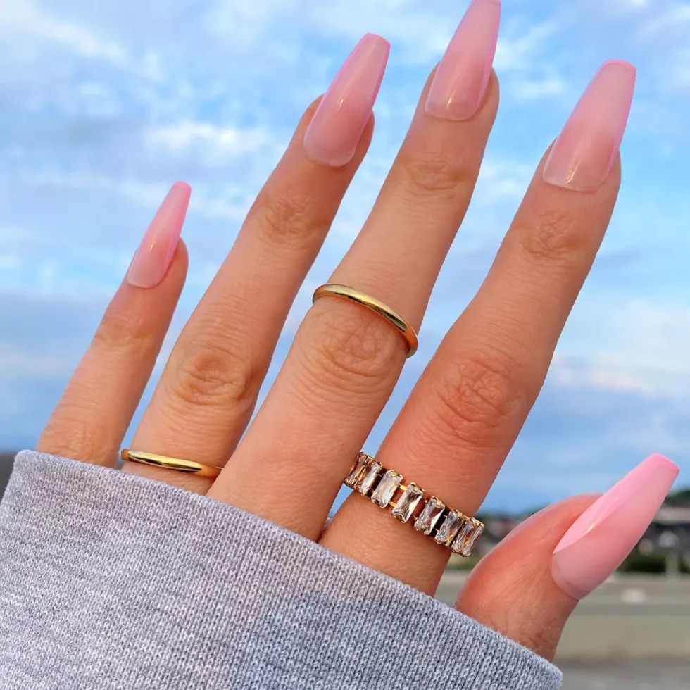 Icy Baguette Ring | 18K vergoldet
