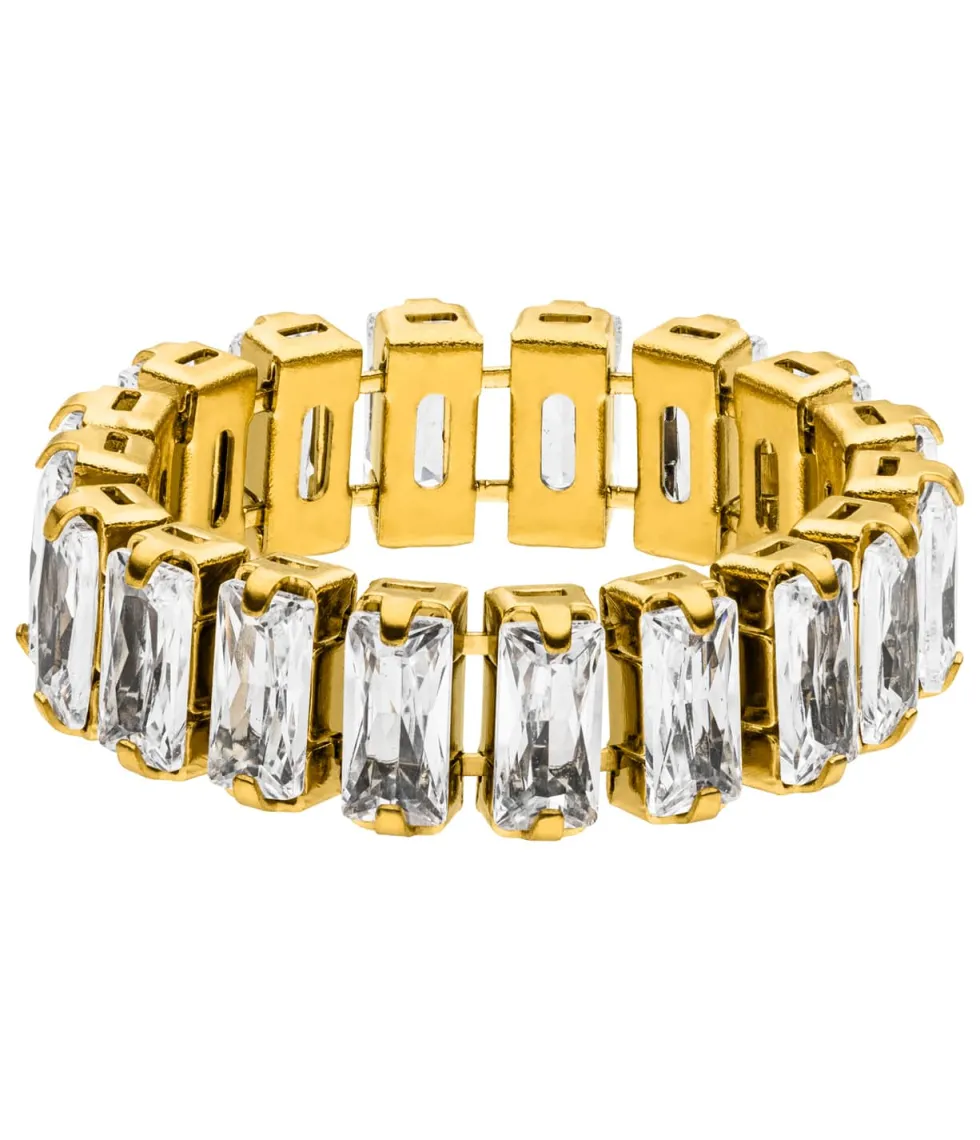 Icy Baguette Ring | 18K vergoldet