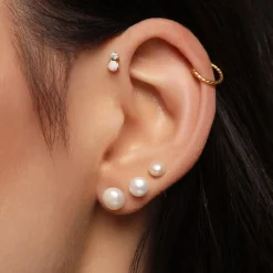 Jacinta Ohrstecker Set | 18K vergoldet