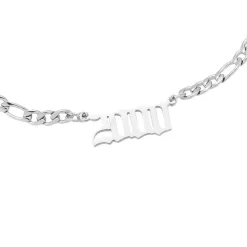 Jahreszahl Gothic Armband | 14K vergoldet