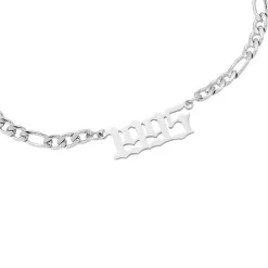 Jahreszahl Gothic Armband | 14K vergoldet