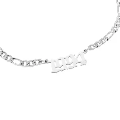 Jahreszahl Gothic Armband | 14K vergoldet