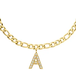 Letter Fußkette | 18K vergoldet