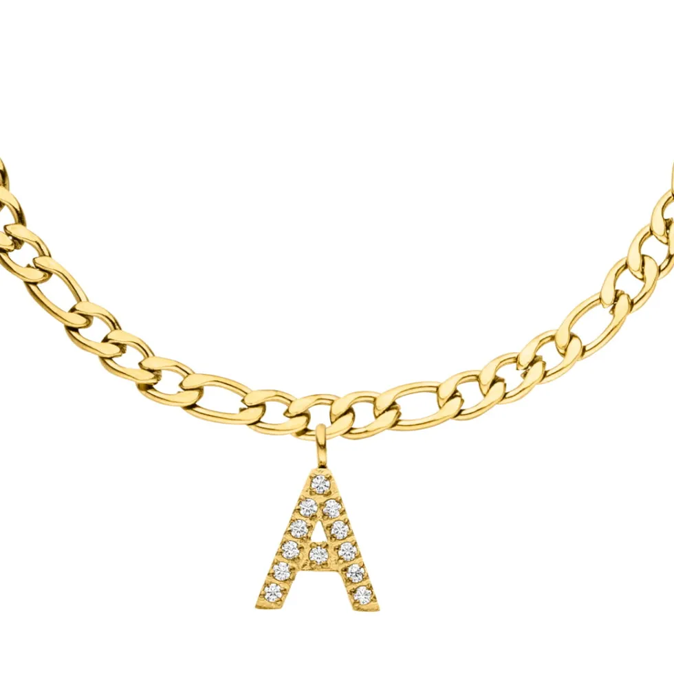 Letter Fußkette | 18K vergoldet