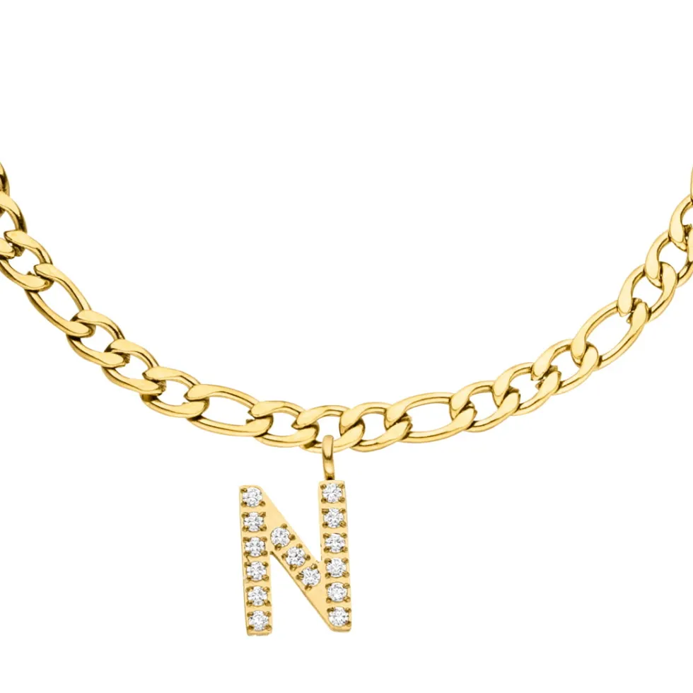 Letter Fußkette | 18K vergoldet