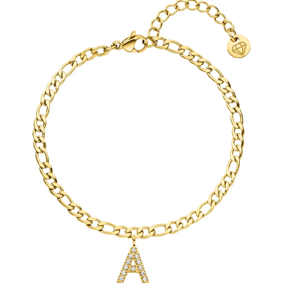 Letter Fußkette | 18K vergoldet