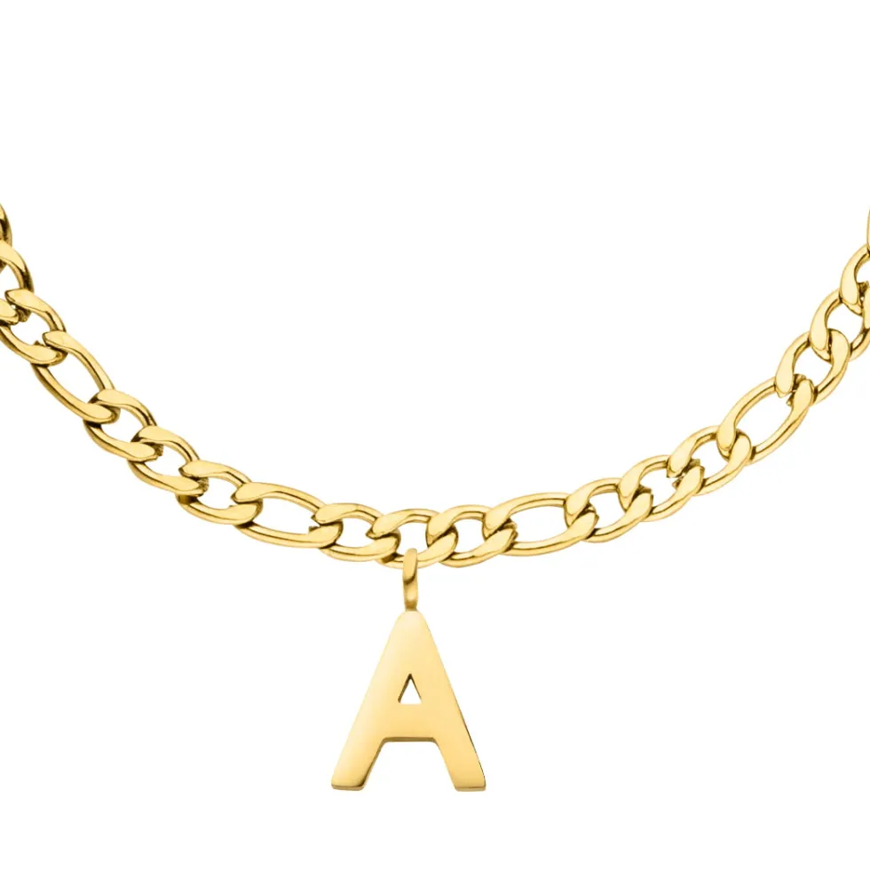 Letter Fußkette | 18K vergoldet