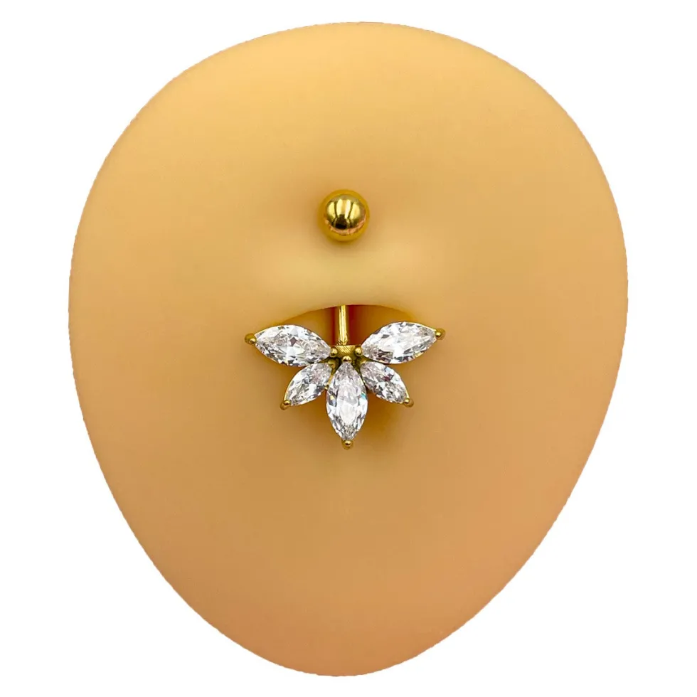 Lotus Belly Piercing | Chirurgenstahl