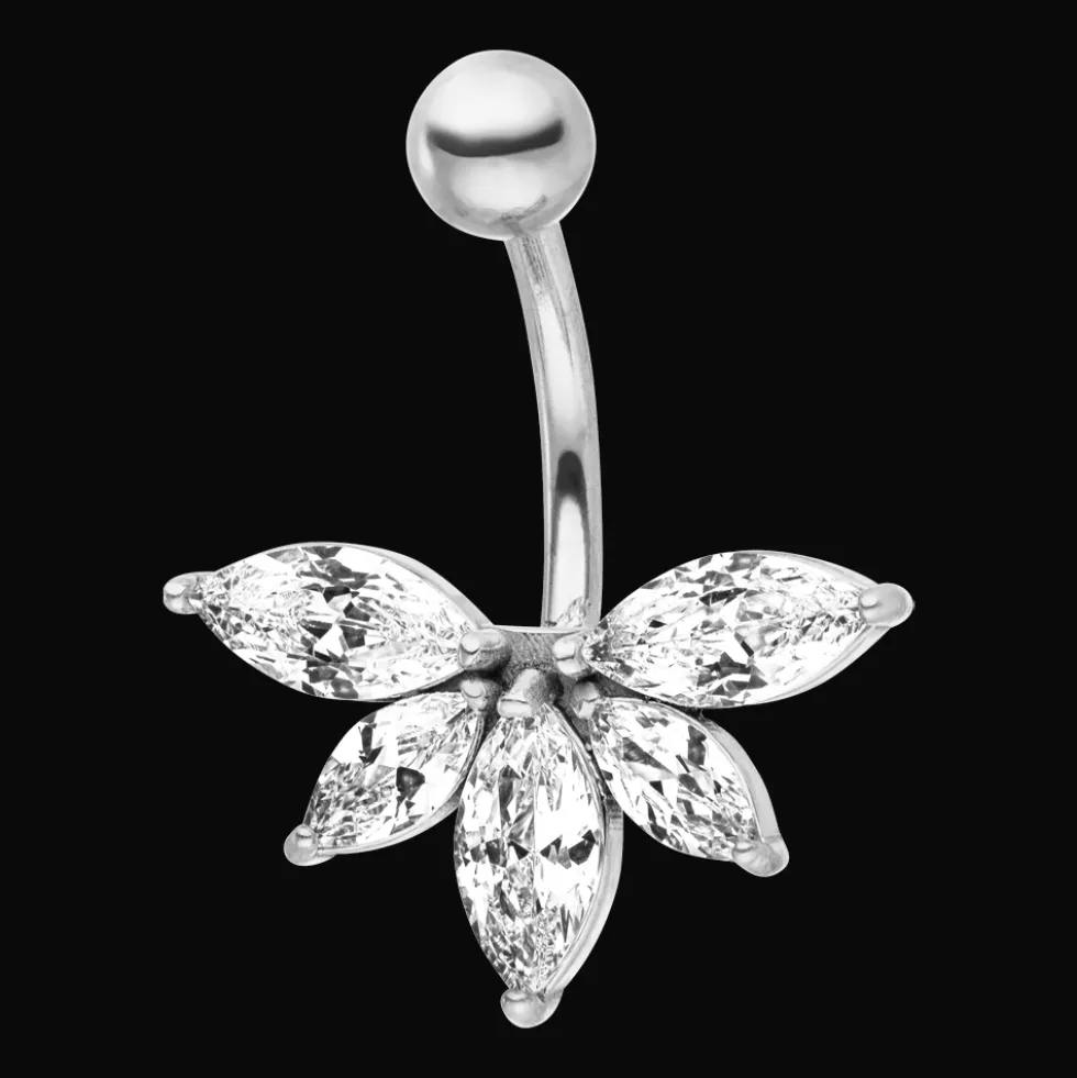 Lotus Belly Piercing | Chirurgenstahl