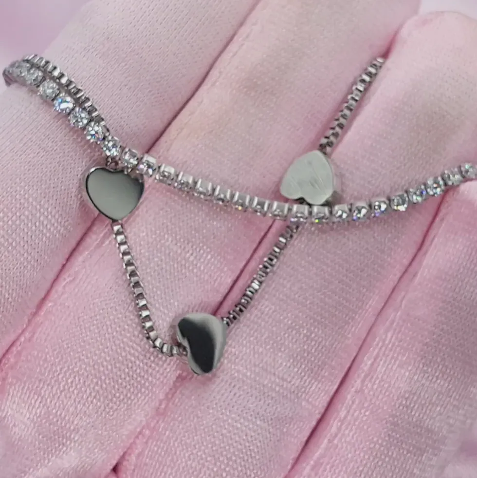 Lovely Tennis Armband | 18K vergoldet