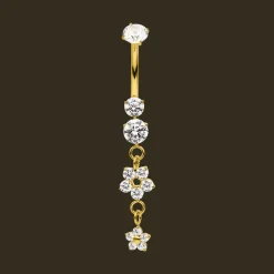Lux Flower Belly Piercing | Titan