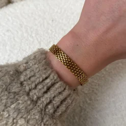 Mesh Armband | 18K vergoldet