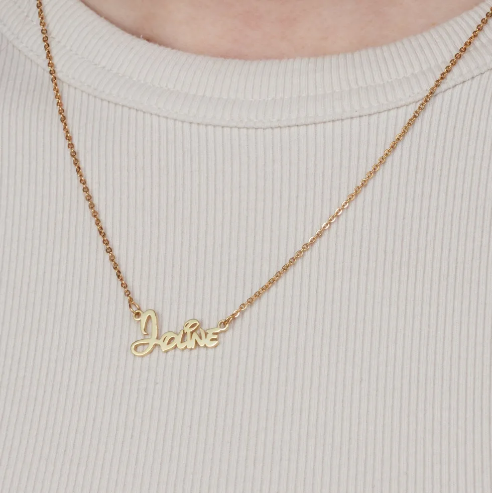Namenskette Sidney | 18K vergoldet