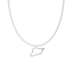 Nations Kette | Edelstahl Silber | Snake Skin