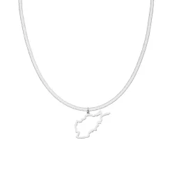 Nations Kette | Edelstahl Silber | Snake Skin